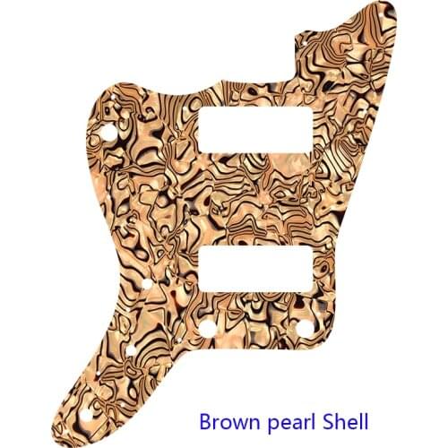 Guitar Parts For Left Handed Japan No Upper Controls Jazzmaster Style Guitar Pickguard With P90Pickups Scratch Plate Replacement