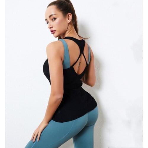 Women Summer New Slim Sleeveless Yoga Vest Quick-Drying Breathable Mesh Sports Gym Training Vest Outdoor Cycling Running Top