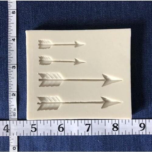 Silicone Mold 1 pc arrow silicone mold mould sugar craft fondant cake decorating animal mould baking tool