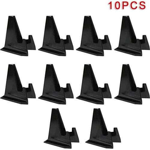 10 * Coin Display Holders 55*42*8mm Plastic Coin Display Stand Clear Round Square Case Capsules Holder Easel