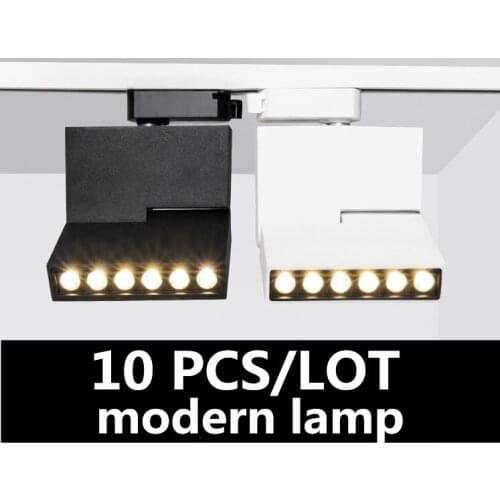10pcs Fedex fast 6W 12W Foldable Led track light Rotated Lighting COB Spot light Ceiling Mounted Multiple light