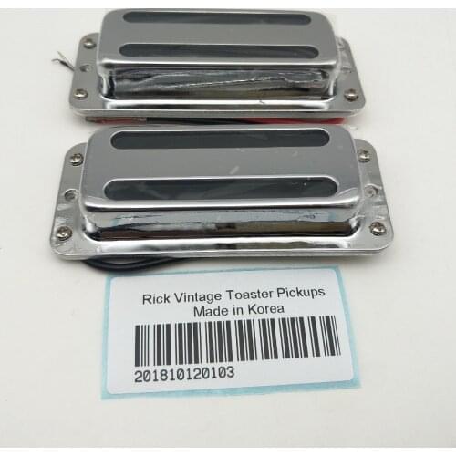 1 Set Chrome Rick Vintage Toaster Electric Guitar Pickups for Ricken Guitars 2PCS
