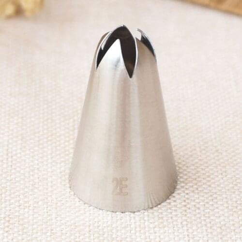 #2E #1E Piping Nozzles Medium Size Stainless Steel Piping Icing Tips Cake Cupcake Cream Decoration Tools Bakeware