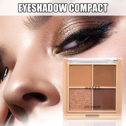 4 Colors Eyeshadow Palette Beauty Makeup Matte Shimmers Glitter Eye Shadow Palette Cosmetic Gloss Shimmer Pigmented SK88