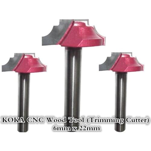 6mm*22mm,Freeshipping,CNC Computer machine tool,carbide woodworking insert router bit,Tungsten Trimming milling cutter,wood tool