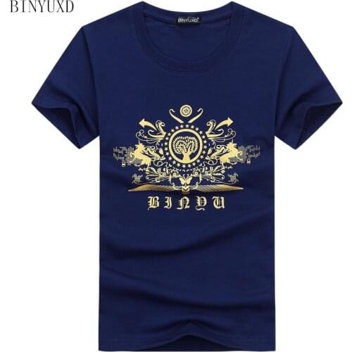 Мужские однотонные футболки BINYUXD China At AliExpress