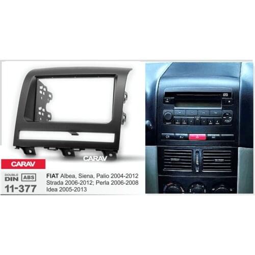 CARAV 11-377 Top Quality Radio Fascia for FIAT Albea Siena Palio 2004-2012 Perla Stereo Fascia Dash CD Trim Installation Kit
