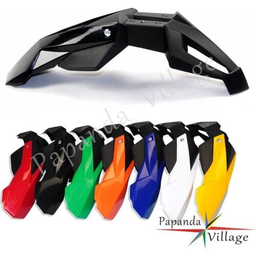 ABS Plastic Black Supermoto Front Fenders Motorcycle Mudguard for Kawasaki Suzuki DRZ KX YZ WR XR CRF RMZ KLX 250 450 Enduro