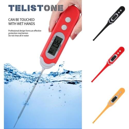 TELISTONE Digital Meat Thermometer -50-300℃ BBQ Thermometer Water Milk Oil Liquid Oven Temperaure Sensor Meter With Long Probe