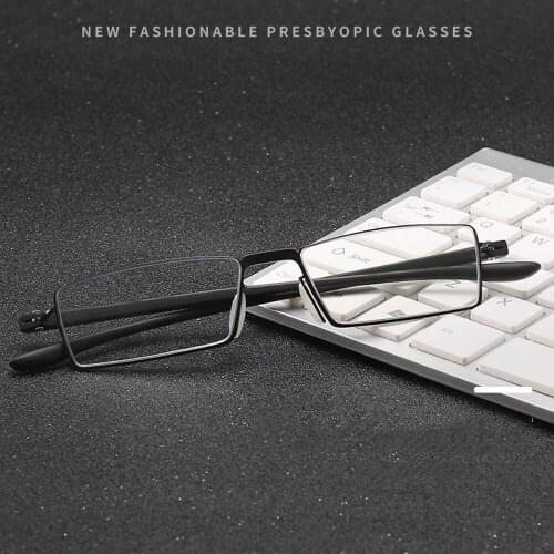 CLARA VIDA 360 Ring Focus Anti-blue Light Reading Glasses for Men Women Ultra Light Comfortable Halfrim +1.0 +1.5 +2.0 To +4.0