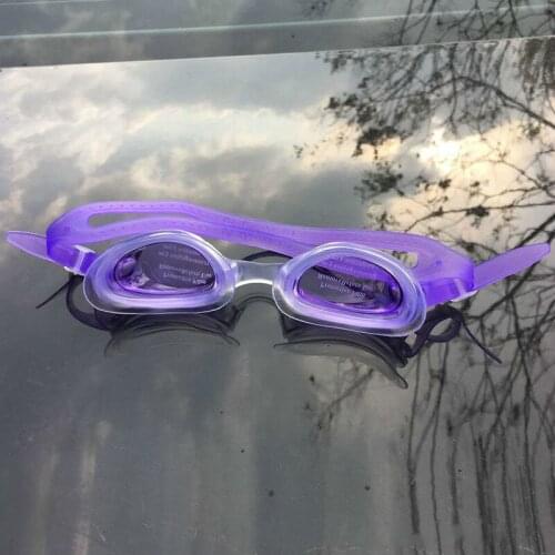 Childrens Swimming Goggles Diving Glasses Adult PVC Waterproof Anti-Fog Swimming Goggles Send Silicone Earplugs