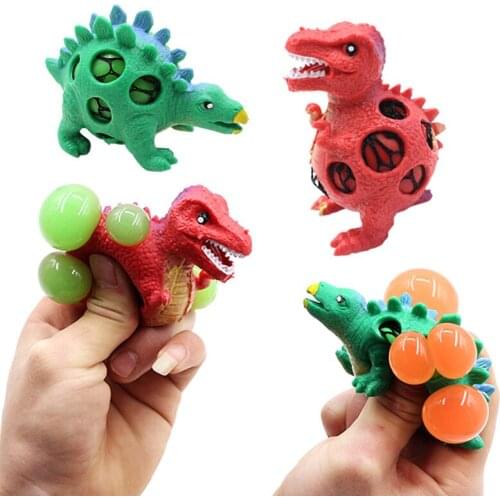Dinosaur Vent Ball Decompression Grapes Ball Vent Toys Squishy Anti Stress Small Gadget Stress Relief Funny Squeeze Fidget Toy