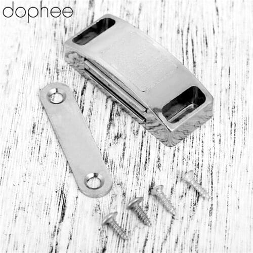 Dophee 53*22MM Magnetic Door Catches Cupboard Wardrobe Magnetic Cabinet Latch Catches Stop Stoppers Self-Aligning Magnet