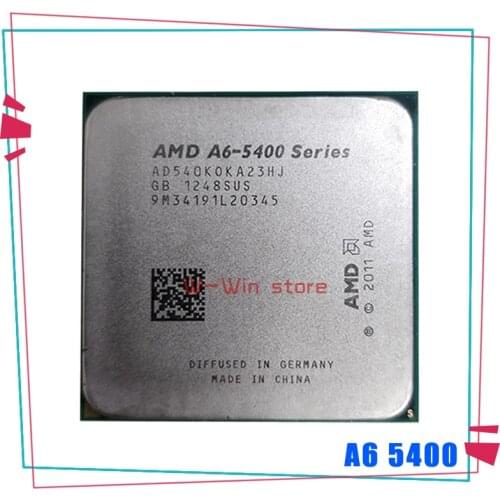 AMD A6-Series A6-5400 A6 5400B A6 5400 K 5400K 3.6 GHz dual-core CPU Processor AD540KOKA23HJ Socket FM2