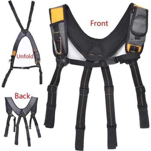 X Type Tool Work Suspender For Hang Tool Bag Reducing Weight Tooling Strap Suspenders For Men Heavy Duty Braces Suspenders Mens