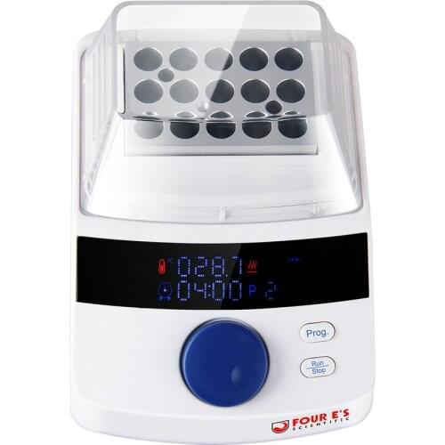 FOURES Dry Bath Incubator With 15 x1.5ml Heating Block LED Display High Temperature Precision Timing Control for Laboratory