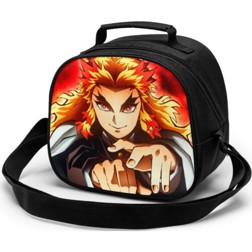 Kimetsu No Yaiba Children fashion lunch bag thermal insulated bag travel casual insulated picnic bag