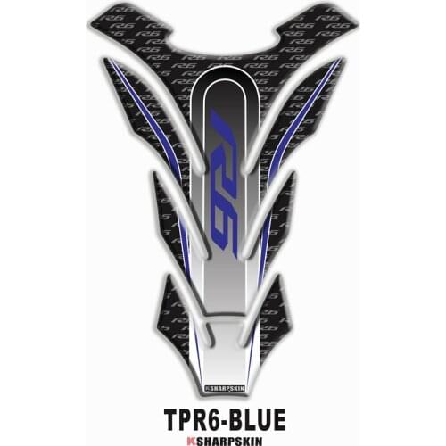 Motorcycle 3D fuel tank pad sticker protective decorative decal For YAMAHA R6 Tank Pad Stickers