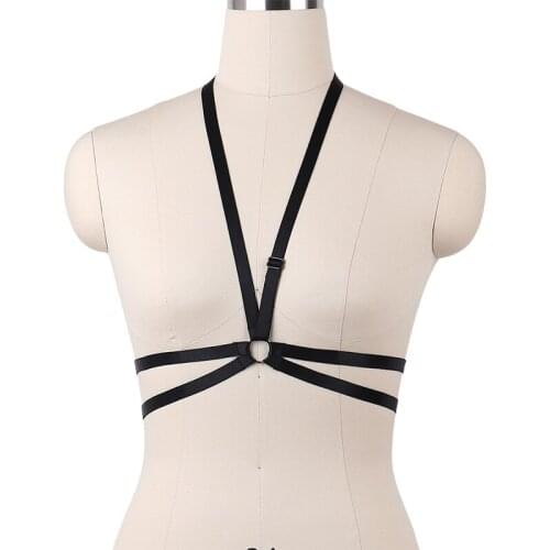 Wholesale 10piece Women Gothic lingerie cage bra bondage Strappy sexy harness Harajuku Lingerie Boho Goth Fetish Wear Crop Tops