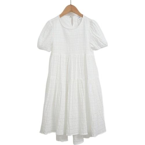 6 To 16 Years, Girls Dress 2021 Summer Baby Princess Dress Jacquard Trumpet Teen Performance Dress Sweet Party with Lining,#6161