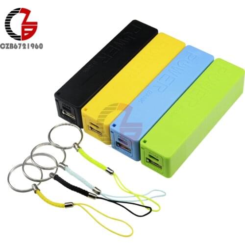 Blue Green Black Yellow DIY Power Bank 18650 Battery Case USB Power Bank Case Kit 18650 Battery Charger DIY Box