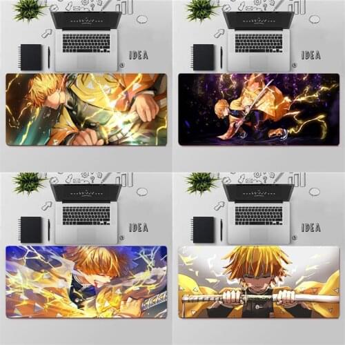 Maiya Demon Slayer Agatsuma Zenitsu Gamer Speed Mice Retail Small Rubber Mousepad Free Shipping Large Mouse Pad Keyboards Mat