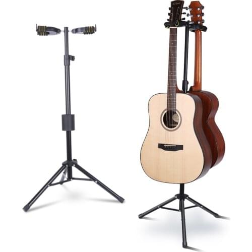 Stable Without Shaking Guitar Stand Thick Metal Guitar Display Stand Automatic Lock Guitar Double Head Bracket