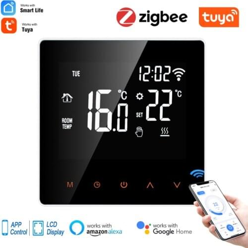 Tuya ZigBee Smart Thermostat Electric Floor Heating Water/Gas Boiler Temperature Remote Controller For Google Home Alexa