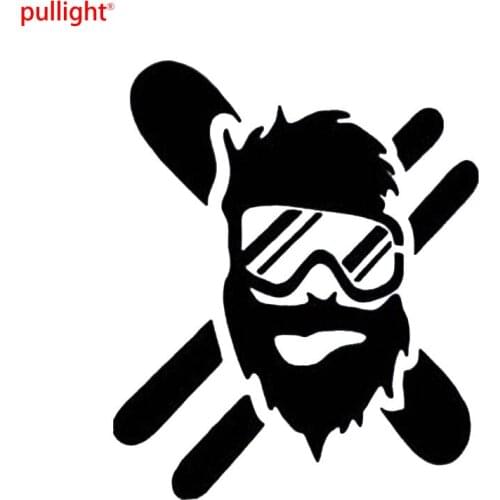 Skier Snowboarder Masked Sticker Vinyl Decal Car Auto Bumper Glass Laptop