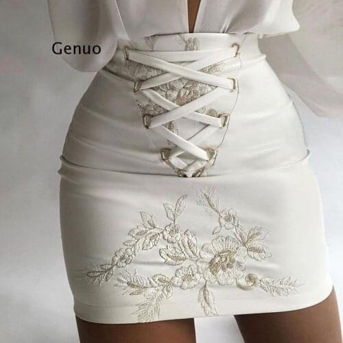 Women Autumn Winter High Waist Pu Leather Slim Package Hip Bandage Mini Short Skirt 2021 Female Clothing Streetwear