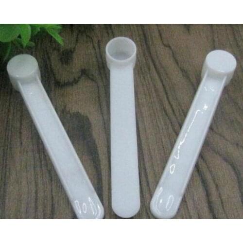 1 gram Plastic Measuring Scoop 2ML Small Spoon 1g Measure Spoons White Clear Milk Protein Powder Scoops