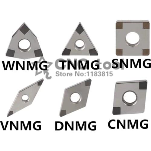 1Pcs Turning Inserts WNMG080404 WNMG080408 TNMG CNMG Insert CBN Edged Carbide Solid Corner CBN Insert CNC Lathe Turning Tool