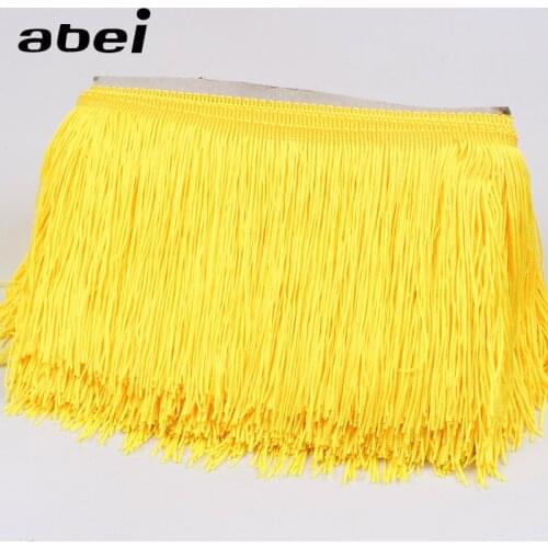 1Yard wide 15cm Tassel Lace Fringer Trims For Curtain Home textile Edge Wrapping Tape Sewing Latin Dance Dress Fabric