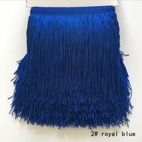10 Meter Long Polyester Lace Fringe Tassel Macrame for Latin Dress Trimming Polyester Samba Dress Sewing Trim