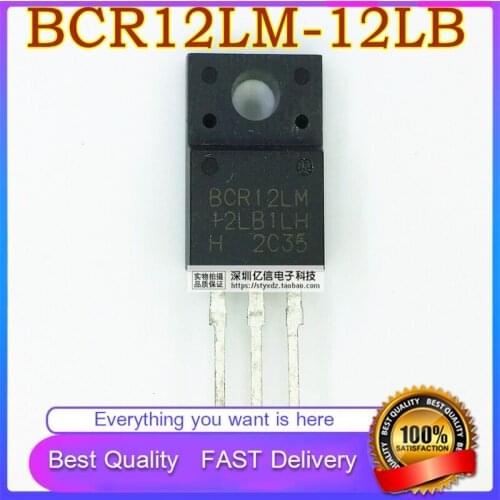 10Pcs/Lot New Original BCR12LM-12LB BCR12LM TO220F BIDIRECTIONAL Triode Thyristor Good Quality