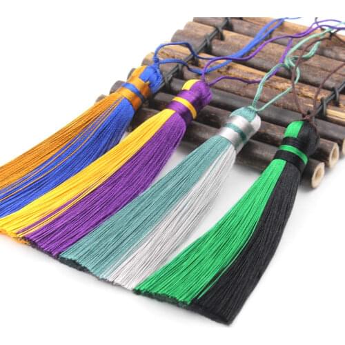 7pcs Tassel Ice Silk Polyester Antique Embossed Lapel Hanging Spike Jewelry Decoration Clothing Accessories Diy Gift Box Crafts