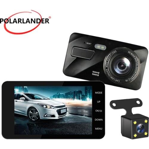 4 Inch Dual-recording IPS Dash Touch Screen 1080P HD Video Recording Car Recorders Night Vision Driving Recorder 170 Degree