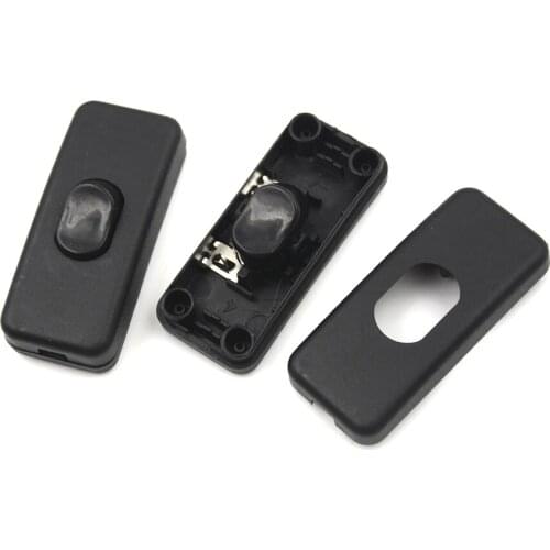 5 Pcs AC 250V/125V 2A Plastic ON/OFF Button In Line Cord Switch