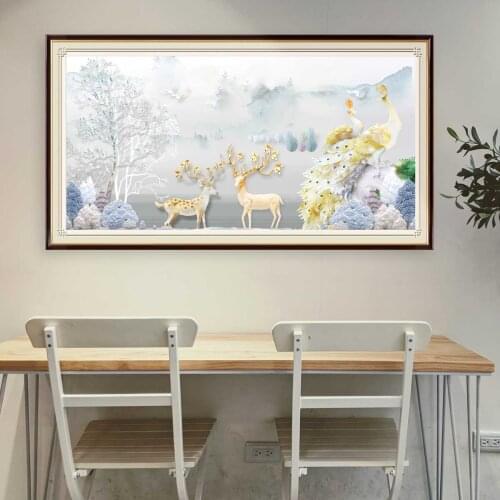 5D Diamond Painting Winter Scenery Tree Full Square Round Rhinestone Embroidery Animals Diamond Mosaic Cross Stitch Home Decor