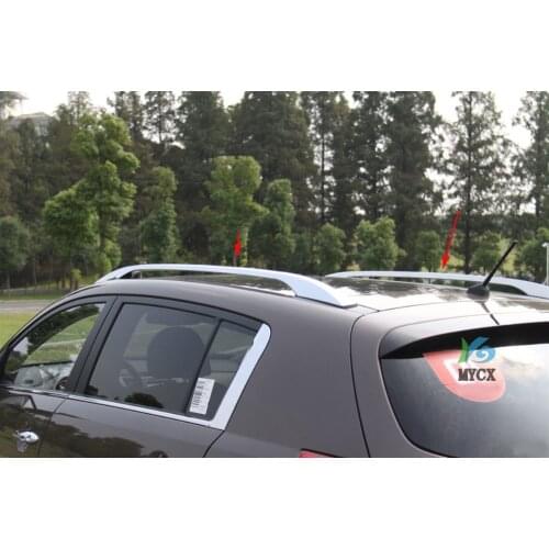 For Kia Sportage 2010 2011 2012 2013 2014 car Aluminium Alloy Roof Rack Cross Racks Rails Bar Luggage Carriers Baggage holder