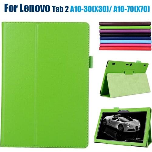 PU Leather Stand Cover Case for Lenovo Tab 2 A10 30 A10-30 X30F TAB2-X30F 10.1" Tablet Protective Cover Case