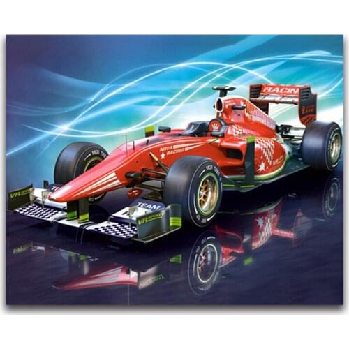 F1 racing 5D Diy Diamond painting Cross Stitch Full Square Round Diamond embroidery car Pictures by number rhinestonesZP-2174