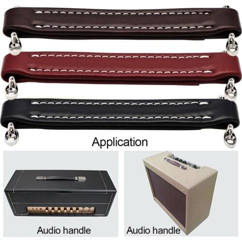 Guitar Amp Audio Handle Cabinet Accessories Speaker Strap Vintage Style PU Leather For Hifi Audio Cabinet