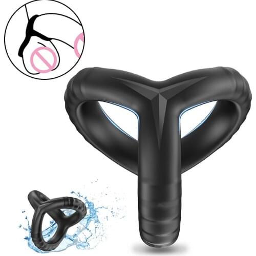 Penis Ring Sex Toys on for Men Male Semen Cock Rings Couple Soft Silicone Ejaculating Erection Delay Dick Lock Penisring rings