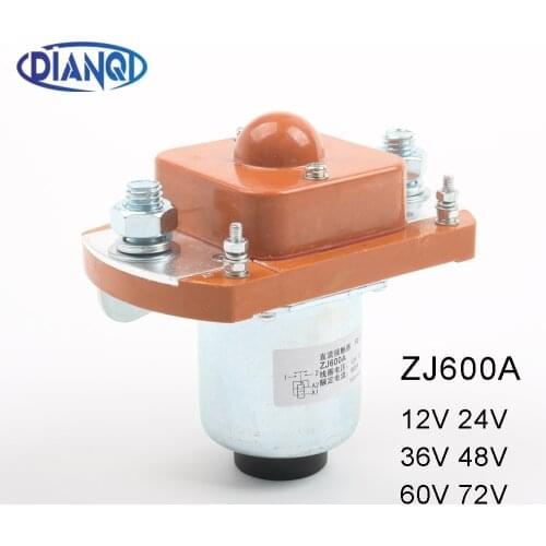 ZJ600A NO (normally open) 12V 24V 36V 48V 60V 72V 600A DC Contactor for motor forklift electromobile grab wehicle car winch