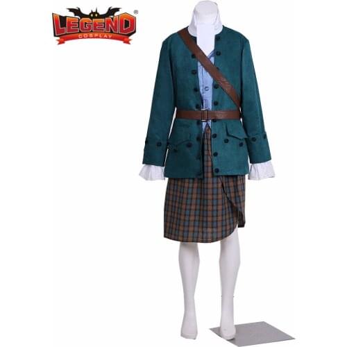 Outlander TV series cosplay costume outlander Jamie Fraser cosplay costume outfit scottish kilt mens scottish skirt outfit