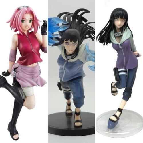 Naruto Haruno Sakura Hyuga Hinata Doll Kawaii Action Figure Anime Figure Anime Childrens Gifts Naruto