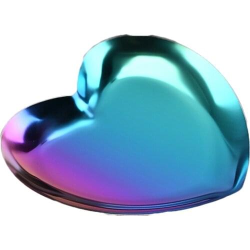 Heart Shaped Jewelry Storage Tray Nordic Home Decoration Accessories Tray Stainless Steel Jewelry Storage Tray