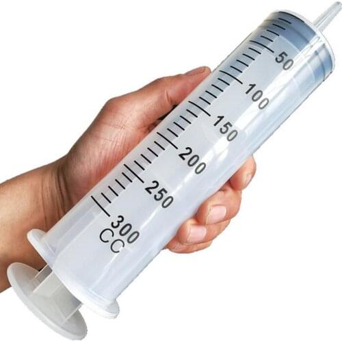 200mL/300ML Reusable Plastic Syringes Feeder Cleaning Douche Enema Nutrient Sterile Health Measuring Syringe Tools Cat Feeding