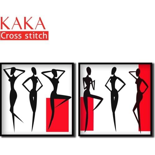 Cross stitch kits,Embroidery needlework sets with printed pattern,11CT-canvas for Home Decor Painting,Portrait Full NCKP017